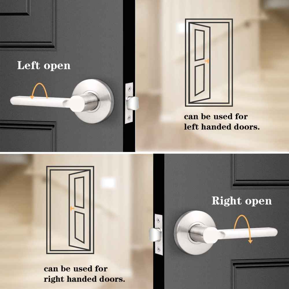 4.8-in. x 0.01-in. Stainless Steel Door Door Lock In Brushed Nickel