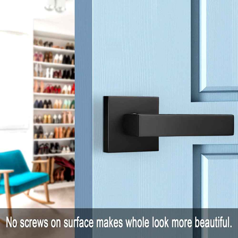 5-in. x 0.03-in. Zinc Alloy Door Door Handle In Black