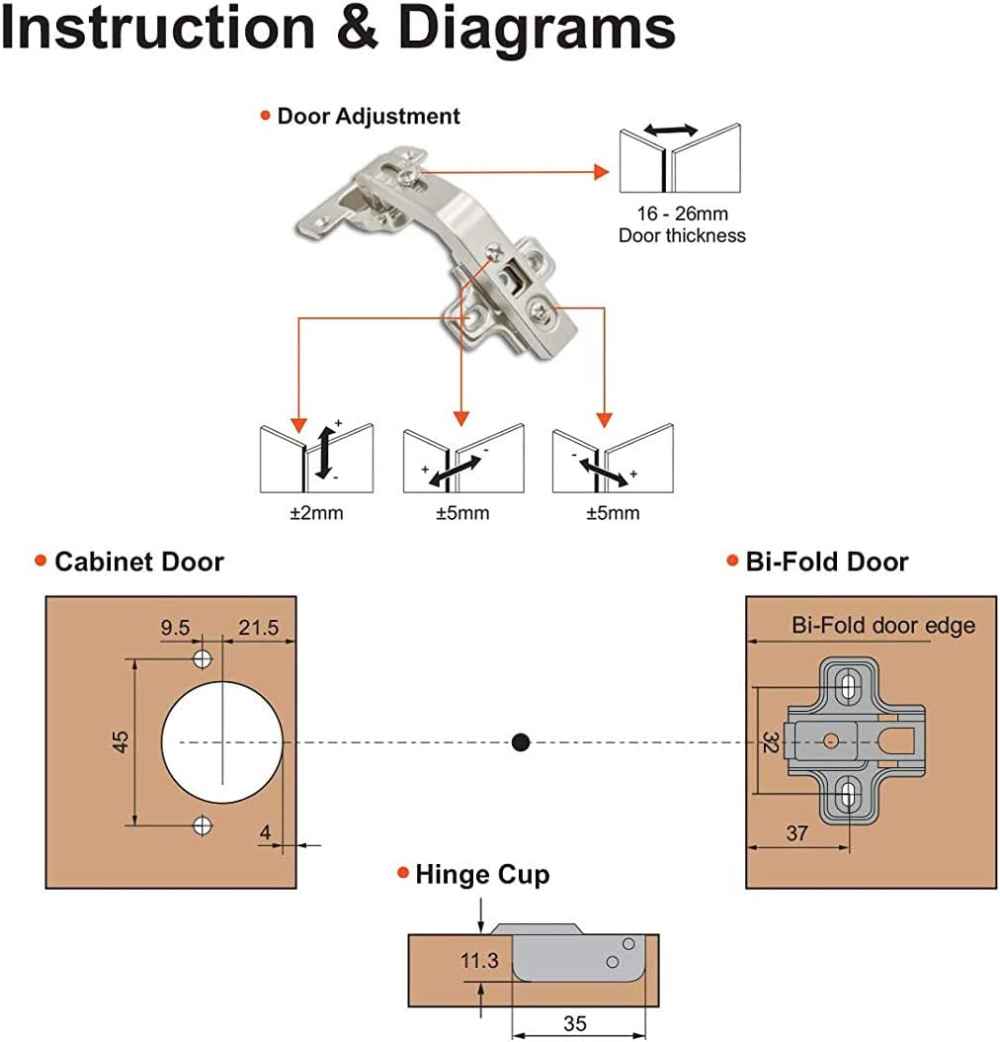 2.67-in. x .03-in. Stainless Steel Cabinet Cabinet Hinge In Stainless Steel