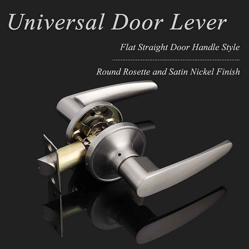 2.5-in. x 0.01-in. Stainless Steel Door Door Lock In Brushed Nickel
