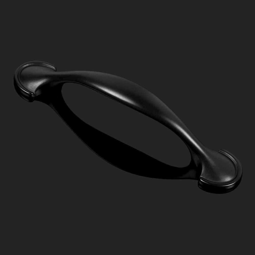 4.06-in. x 0.9-in. Zinc Alloy Cabinet Cabinet Handle In Black