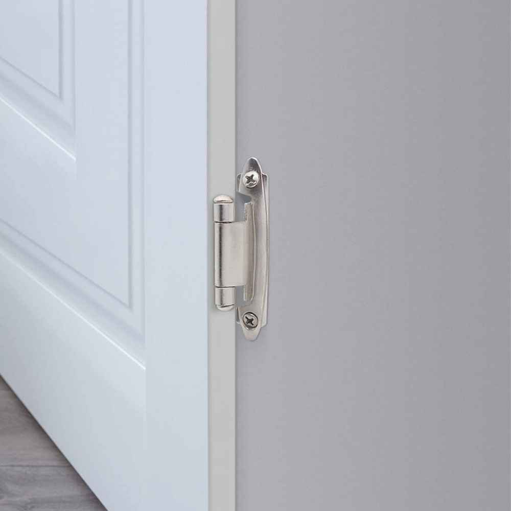 2.76-in. x 1.50-in. Alloy-Steel Cabinet Cabinet Hinge In Brushed Nickel