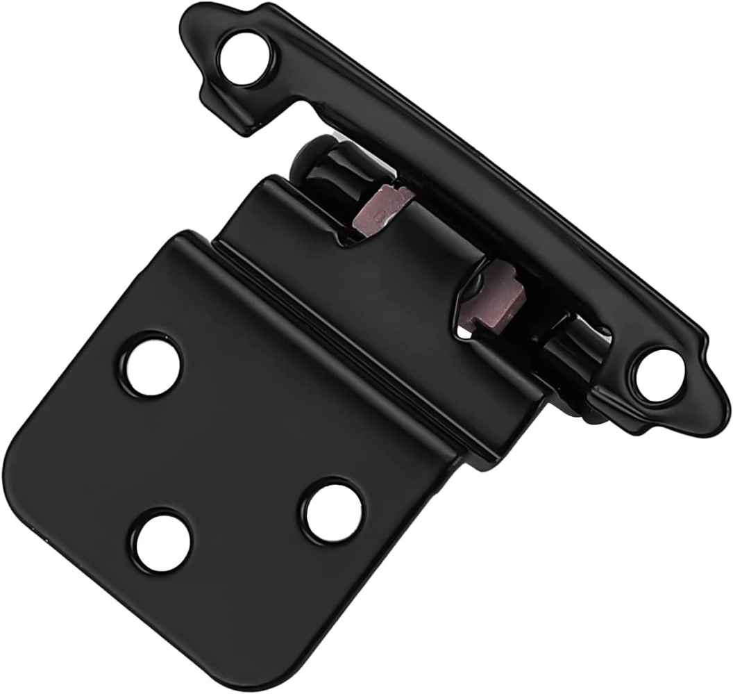2.76-in. x 1.75-in. Zinc Alloy Cabinet Cabinet Hinge In Black