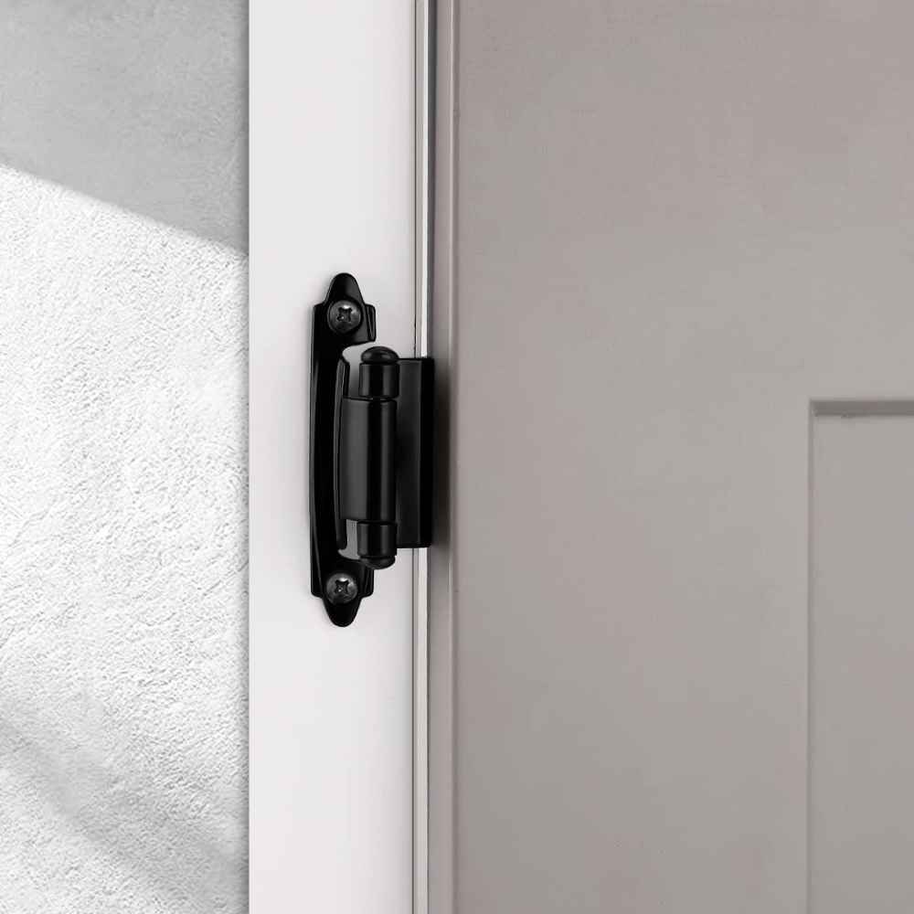 2.76-in. x 1.75-in. Zinc Alloy Cabinet Cabinet Hinge In Black