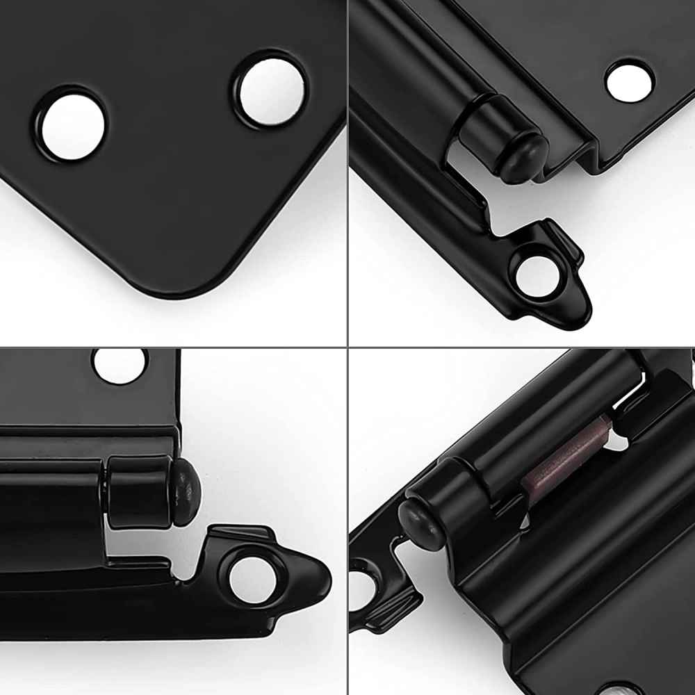 2.76-in. x 1.75-in. Zinc Alloy Cabinet Cabinet Hinge In Black
