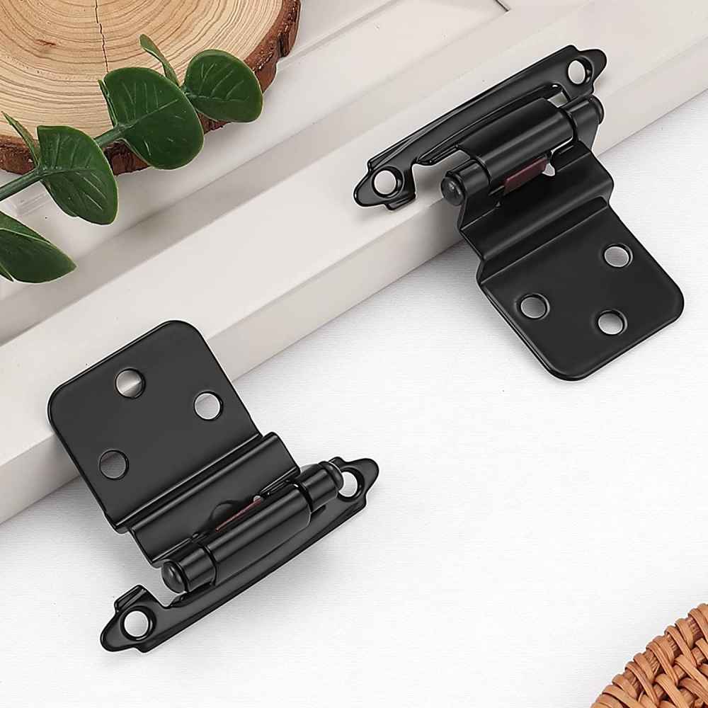 2.76-in. x 1.75-in. Zinc Alloy Cabinet Cabinet Hinge In Black
