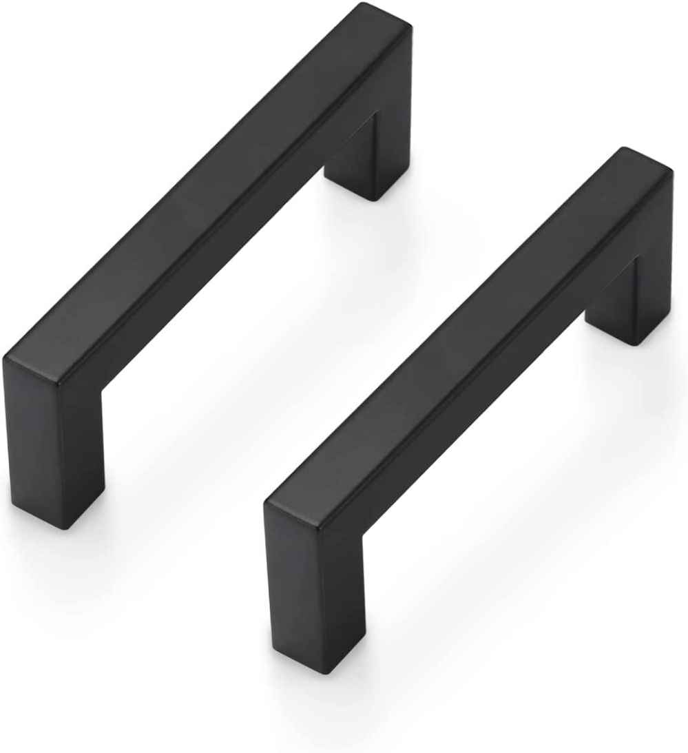 4.2-in. x 1.25-in. Stainless Steel Cabinet Cabinet Handle In Black