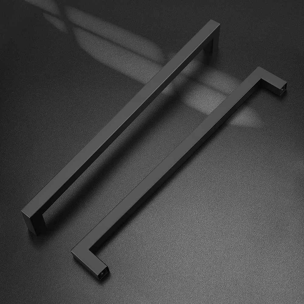10.5-in. x 1.25-in. Stainless Steel Cabinet Cabinet Handle In Black