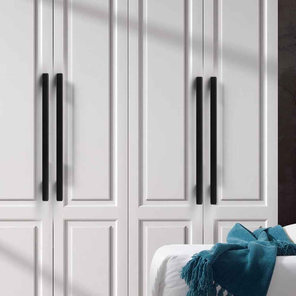 10.5-in. x 1.25-in. Stainless Steel Cabinet Cabinet Handle In Black