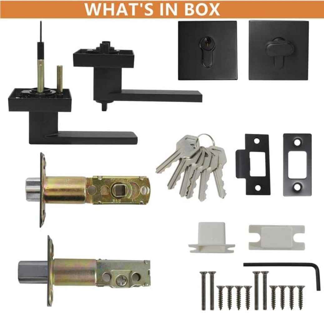 5-in. x 1.3-in. Stainless Steel Door Door Lock In Black