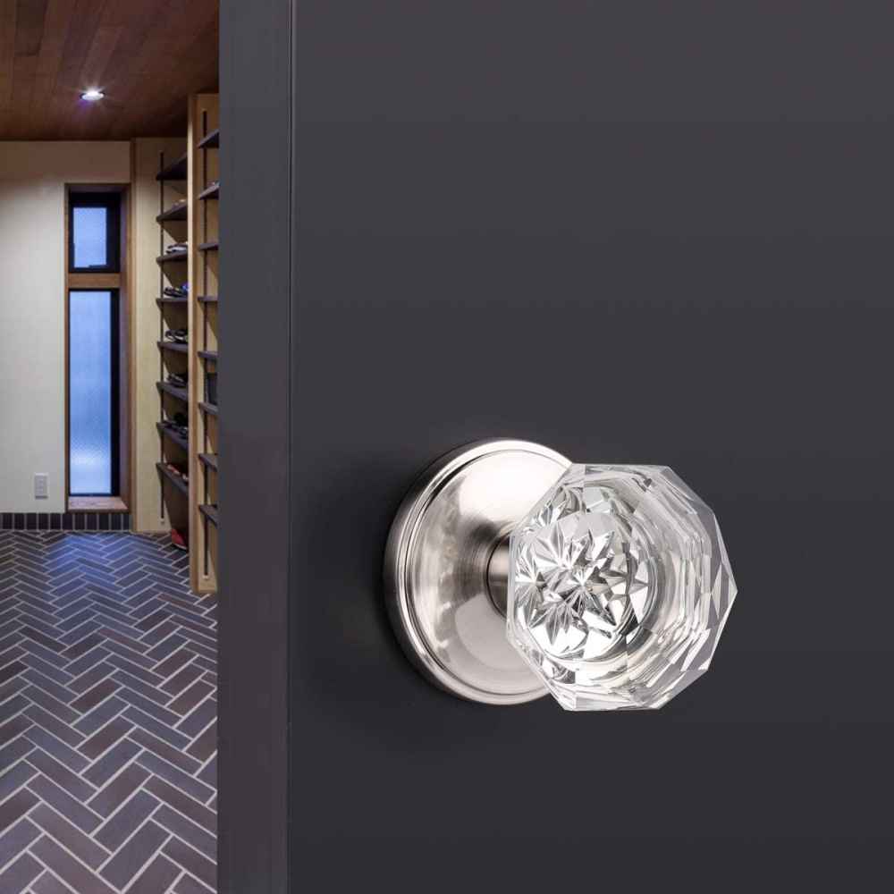 2.5-in. x 0.02-in. Alloy-Steel Door Door Knob In Satin Nickel