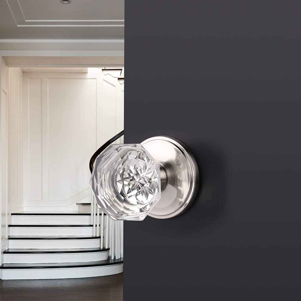 2.5-in. x 0.02-in. Alloy-Steel Door Door Knob In Satin Nickel