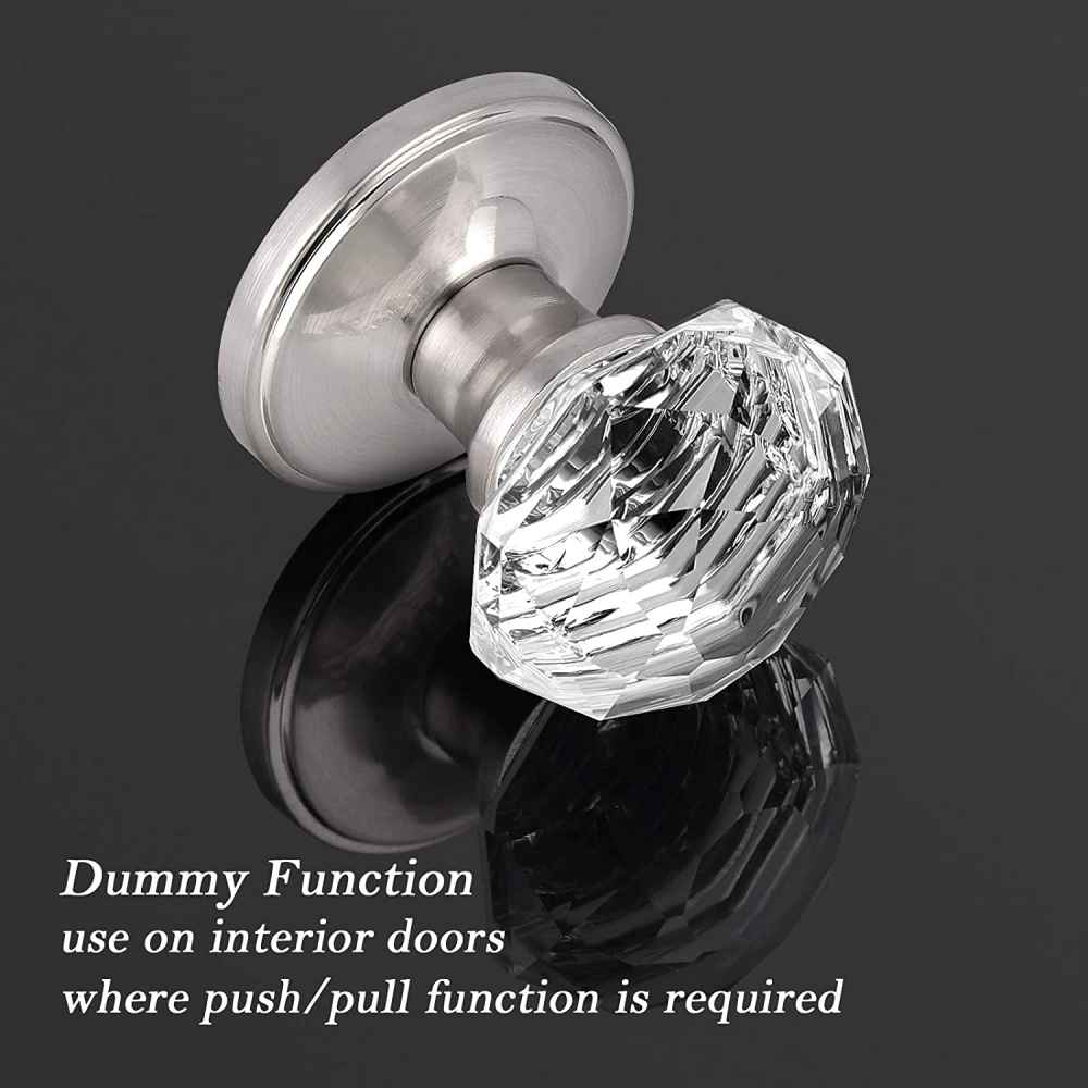 2.5-in. x 0.02-in. Alloy-Steel Door Door Knob In Satin Nickel