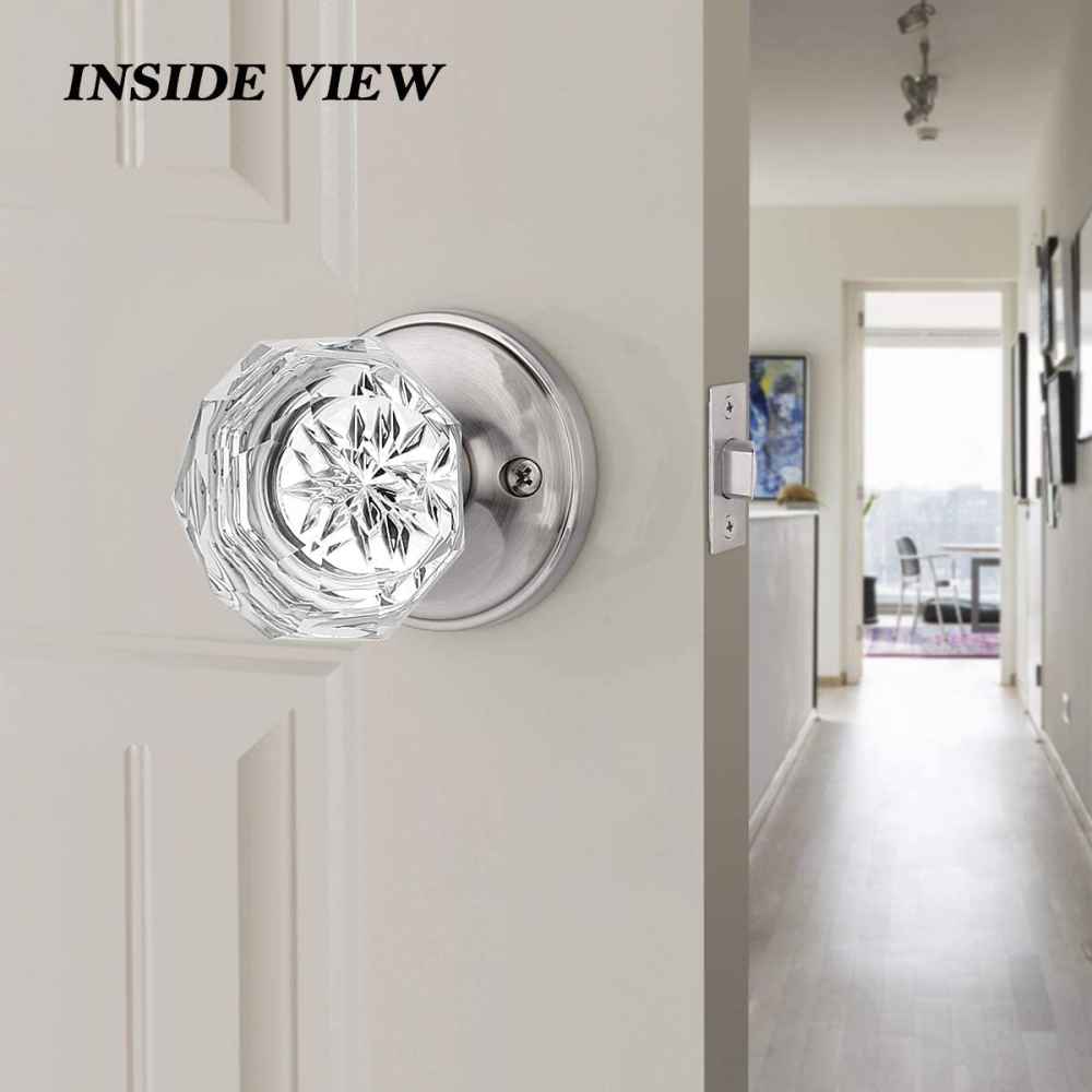 1.18-in. x 0.03-in. Zinc Alloy Door Door Lock In Brushed Nickel