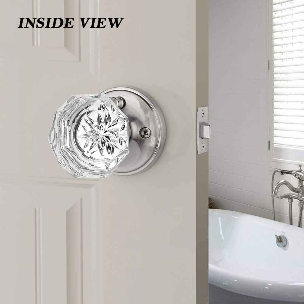 1.18-in. x 0.03-in. Zinc Alloy Door Door Lock In Brushed Nickel