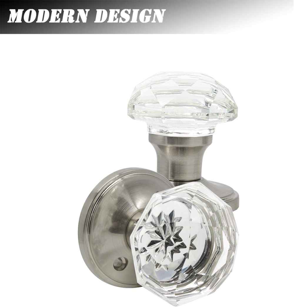 1.18-in. x 0.03-in. Zinc Alloy Door Door Lock In Brushed Nickel