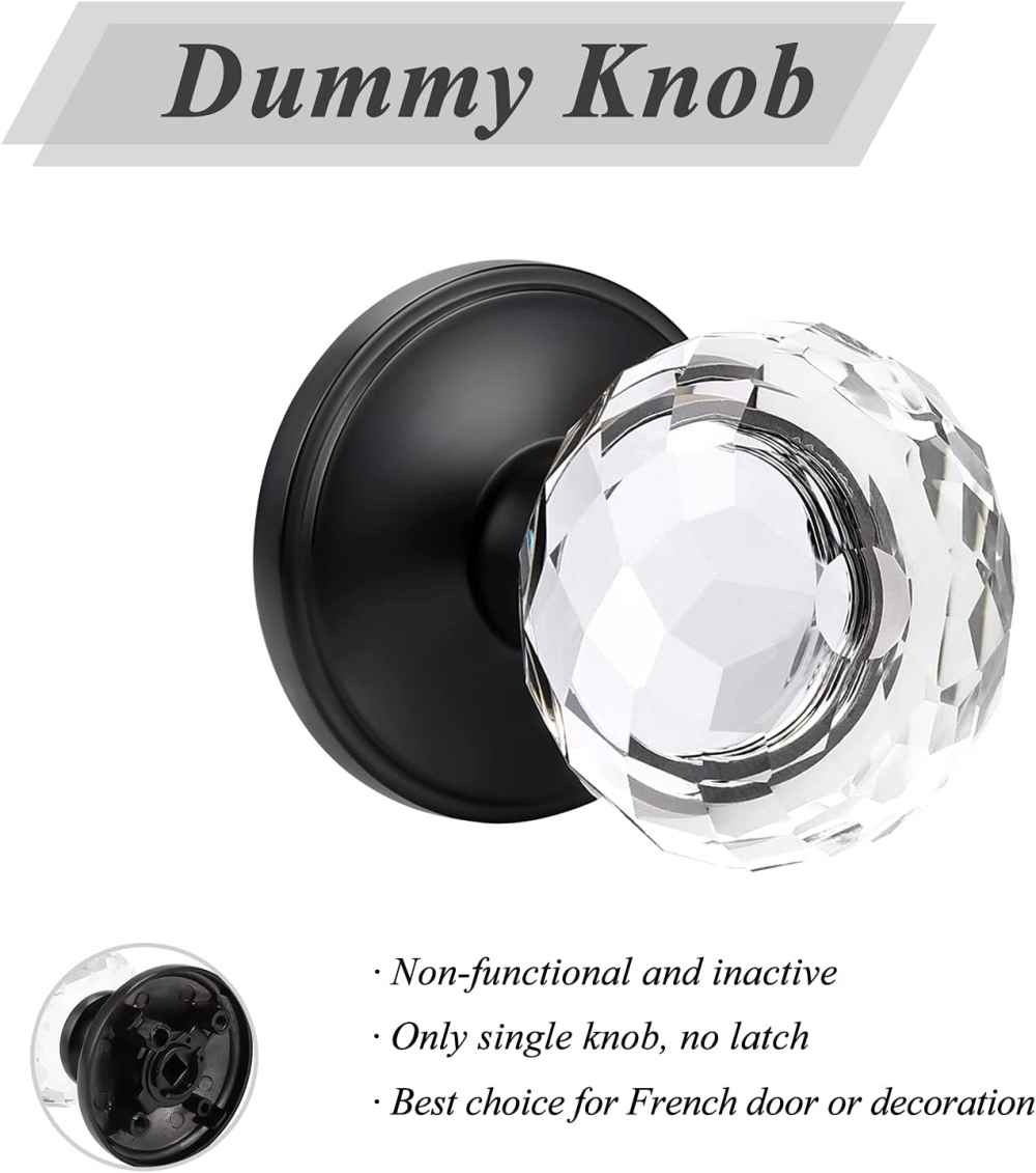 2.5-in. x 0.03-in. Zinc Alloy Door Door Knob In Black