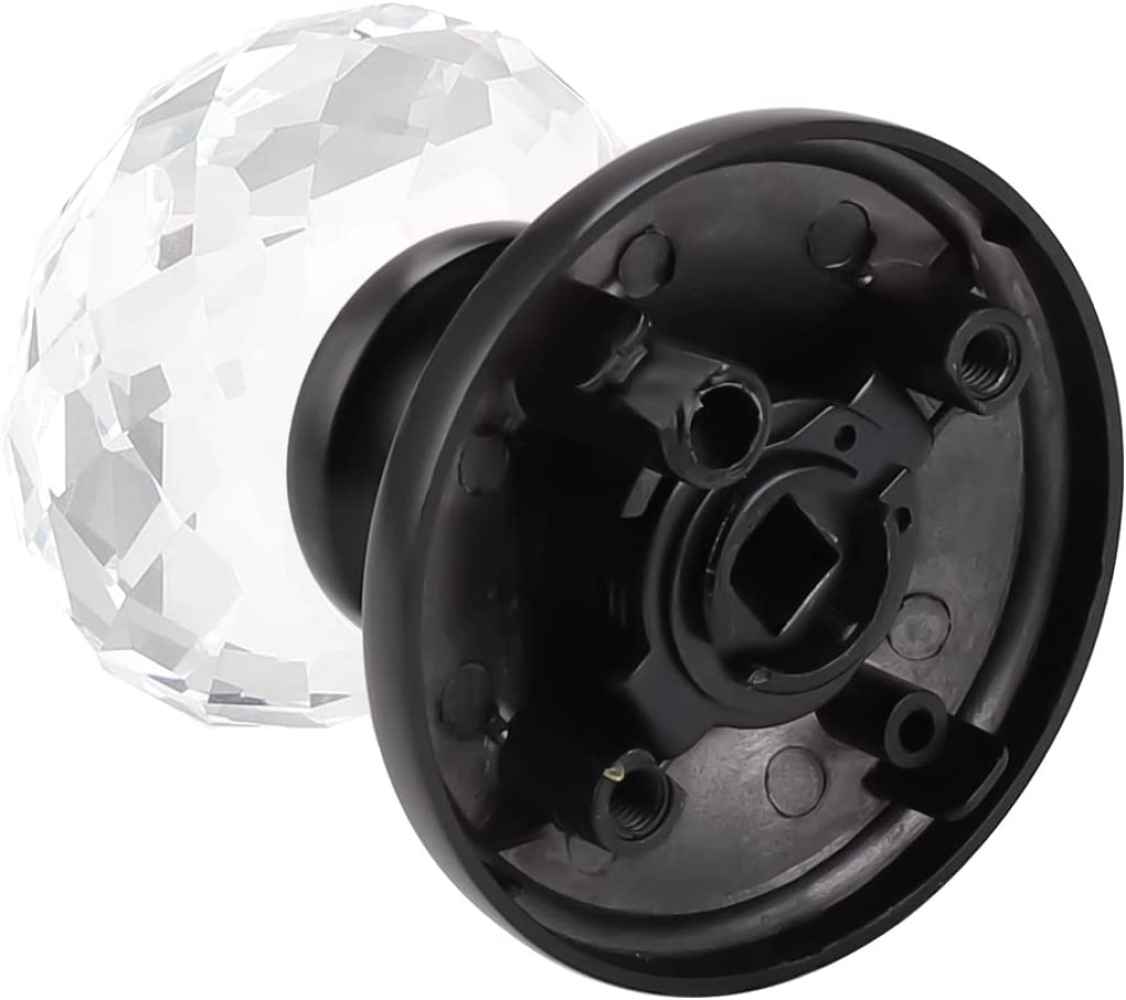 2.5-in. x 0.03-in. Zinc Alloy Door Door Knob In Black
