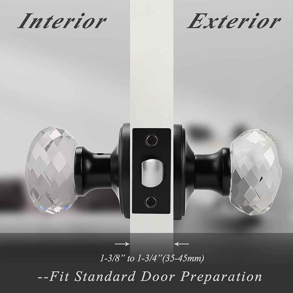 2.5-in. x 0.04-in. Zinc Alloy Door Door Lock In Black