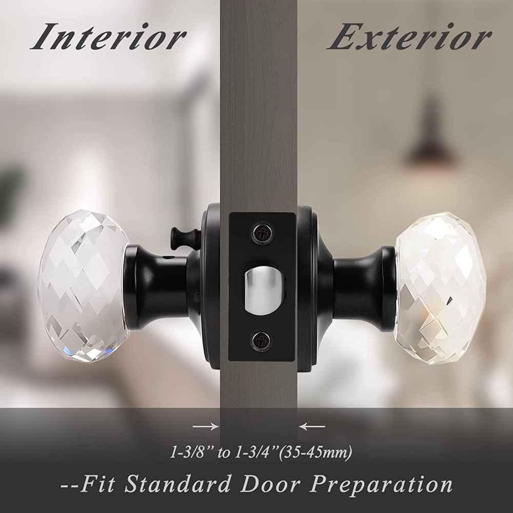 2.5-in. x 0.03-in. Zinc Alloy Door Door Lock In Black