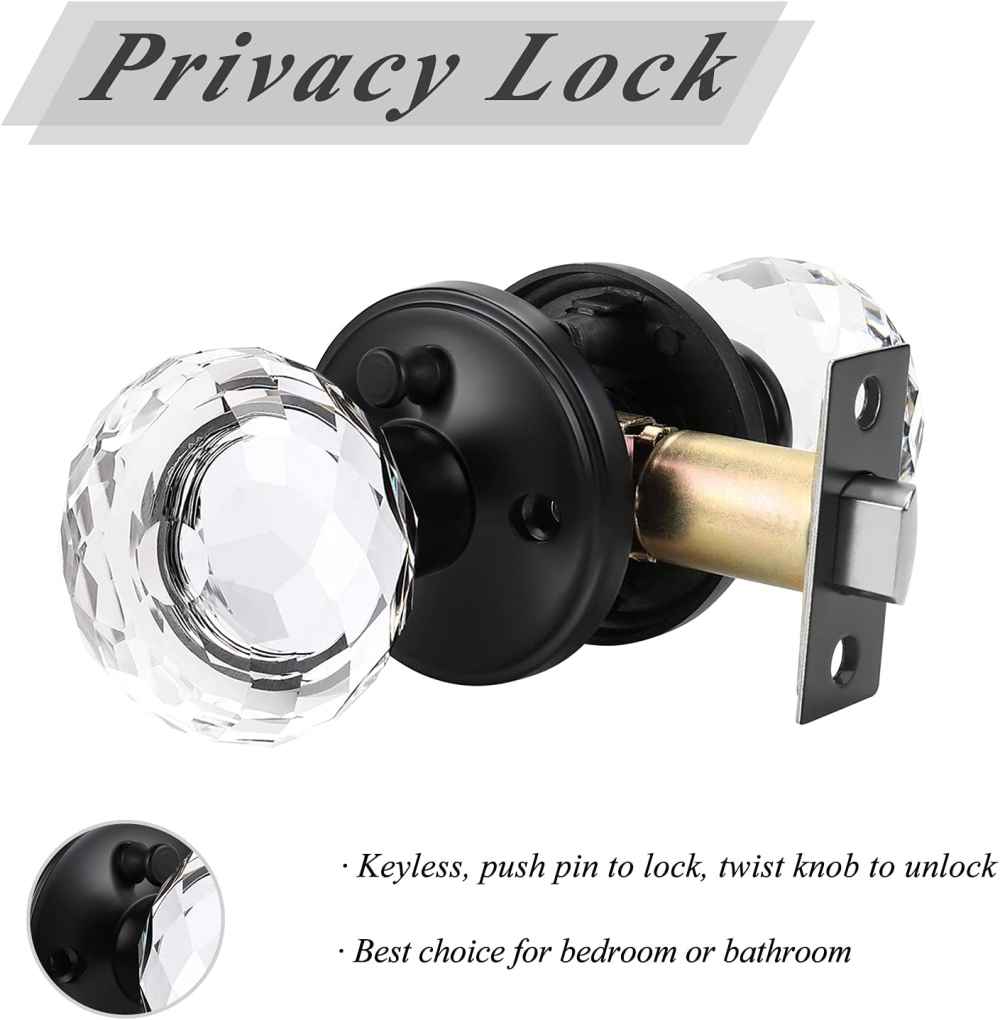 2.5-in. x 0.03-in. Zinc Alloy Door Door Lock In Black