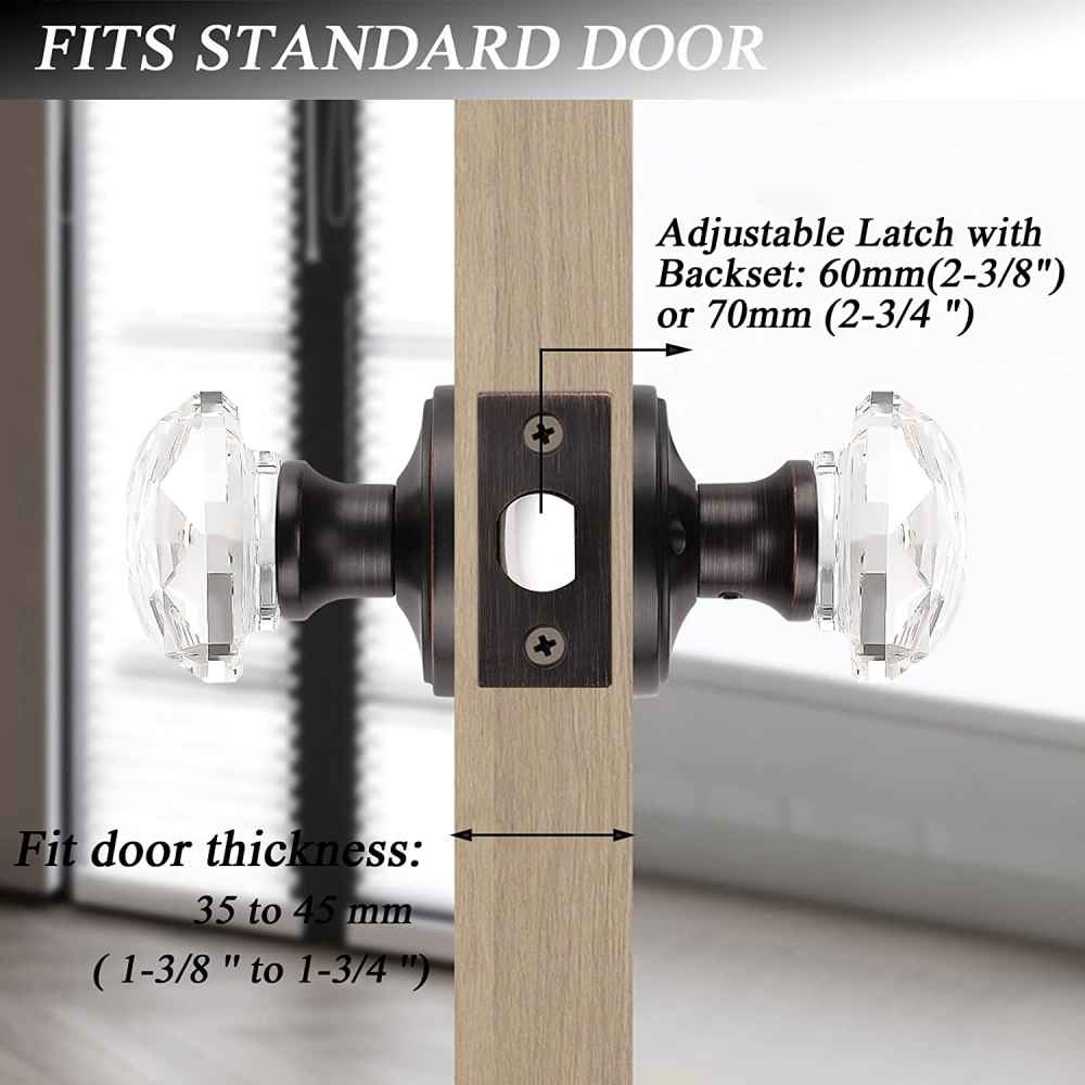 2.3-in. x 0.03-in. Zinc Alloy Door Door Lock In Oil Rubbed Bronze