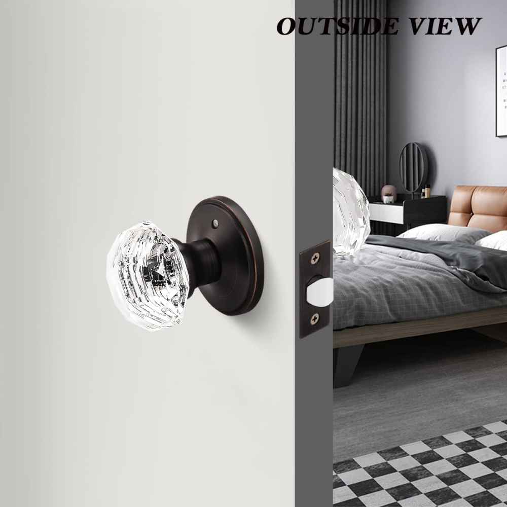 2.5-in. x 0.03-in. Zinc Alloy Door Door Lock In Oil Rubbed Bronze