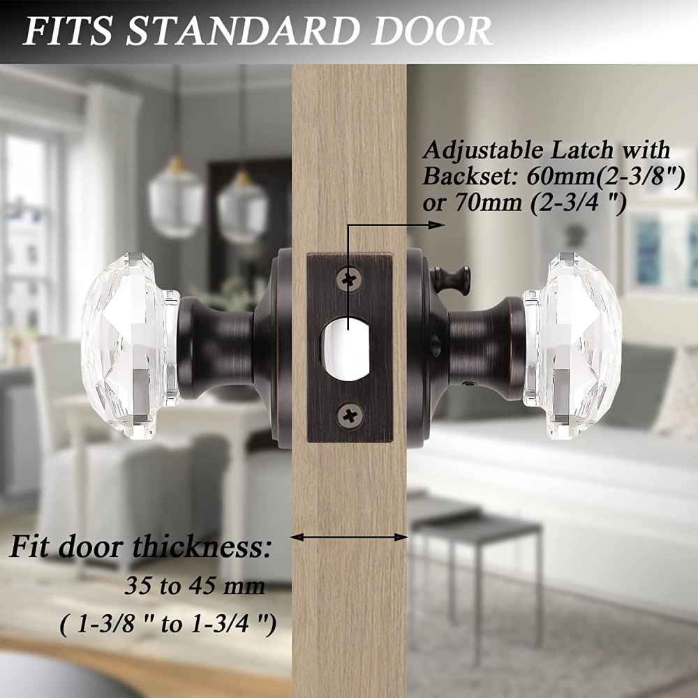 2.5-in. x 0.03-in. Zinc Alloy Door Door Lock In Oil Rubbed Bronze