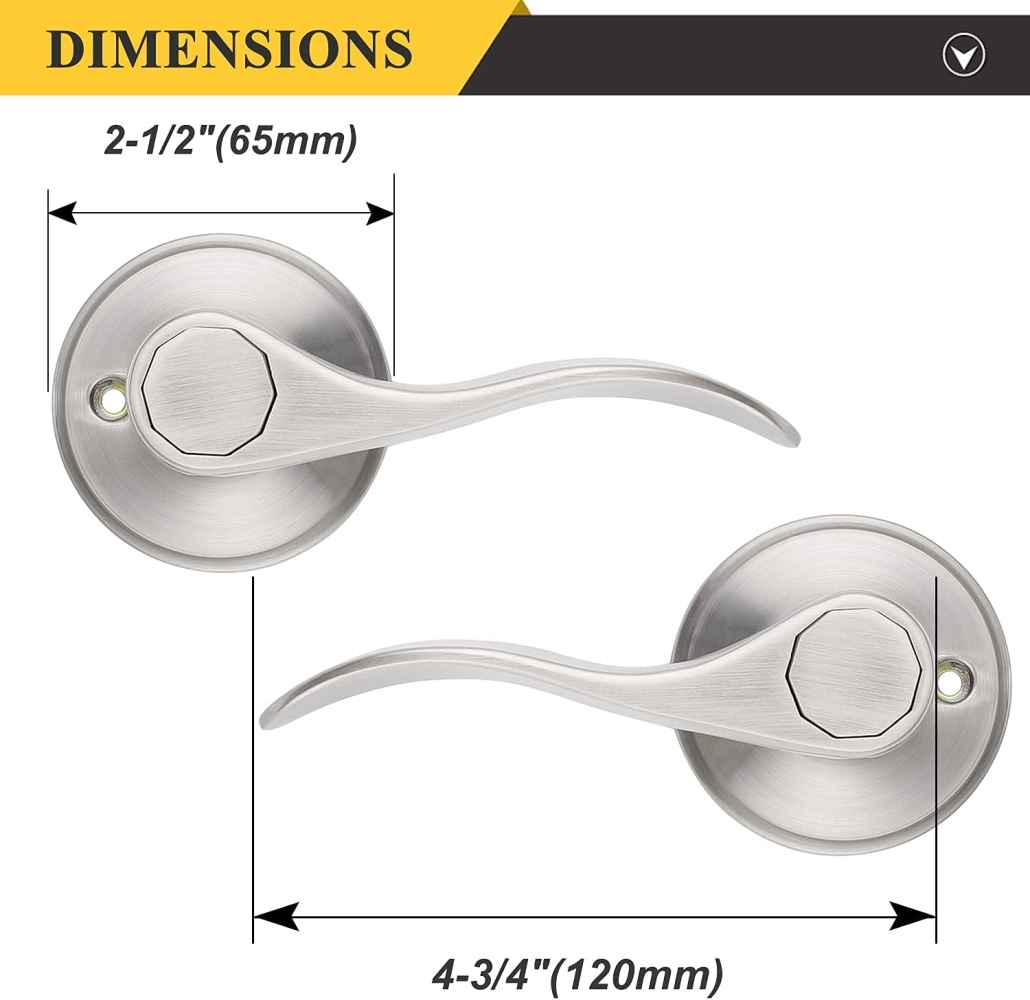 4.72-in. x 0.03-in. Stainless Steel Door Door Handle In Brushed Nickel