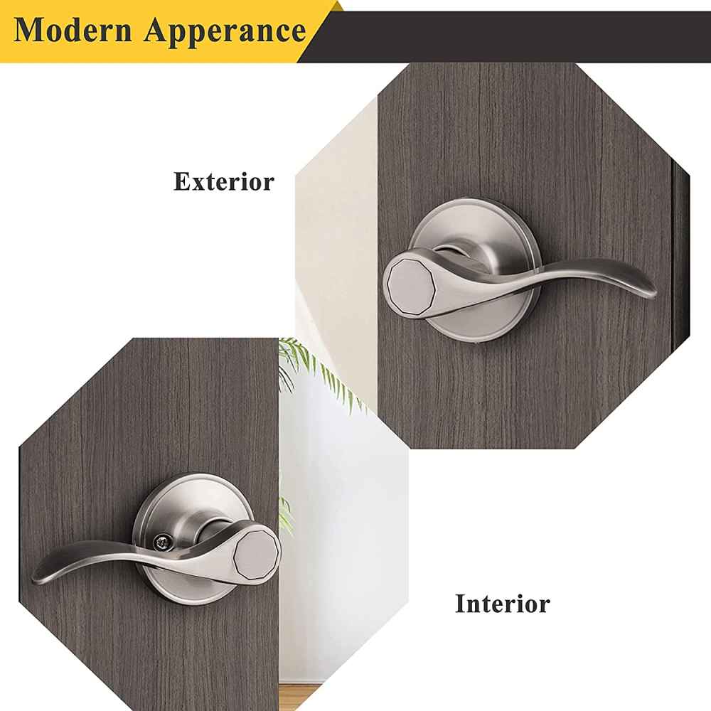 2.5-in. x 0.03-in. Stainless Steel Door Door Lock In Brushed Nickel