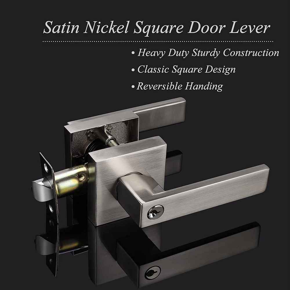 4.7-in. x 0.03-in. Stainless Steel Door Door Lock In Satin Nickel