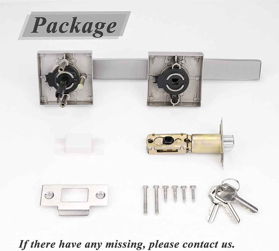 4.7-in. x 0.03-in. Stainless Steel Door Door Lock In Satin Nickel