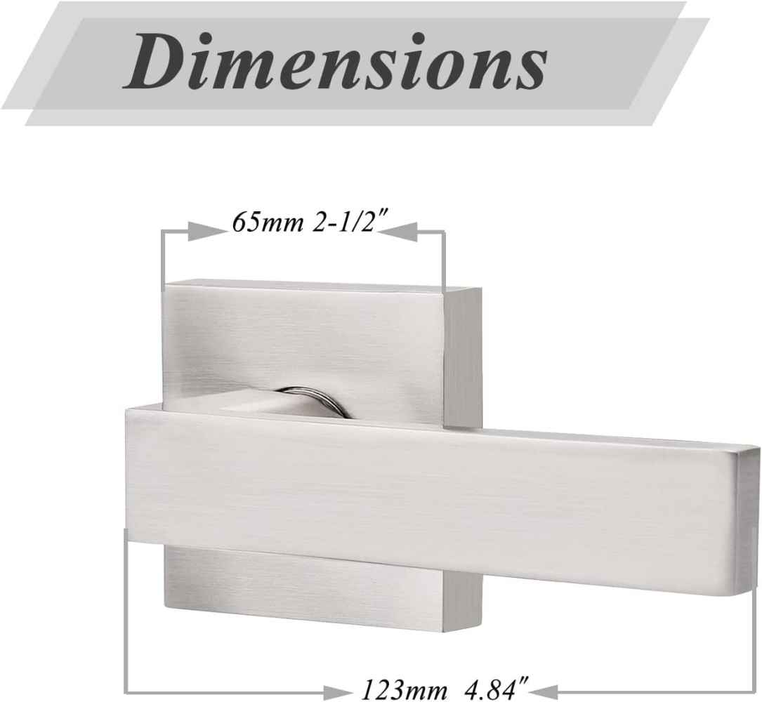 4.8-in. x 0.03-in. Stainless Steel Door Door Handle In Brushed Nickel