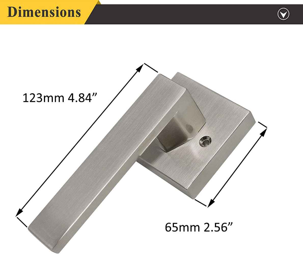 4.8-in. x 0.03-in. Stainless Steel Door Door Handle In Brushed Nickel