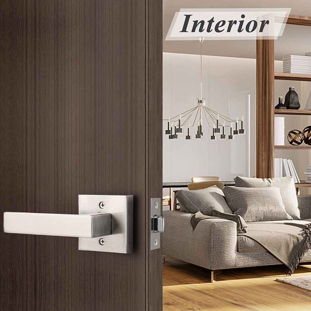 4.8-in. x 0.03-in. Stainless Steel Door Door Lock In Satin Nickel