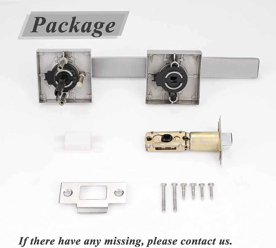 4.8-in. x 0.03-in. Stainless Steel Door Door Lock In Satin Nickel
