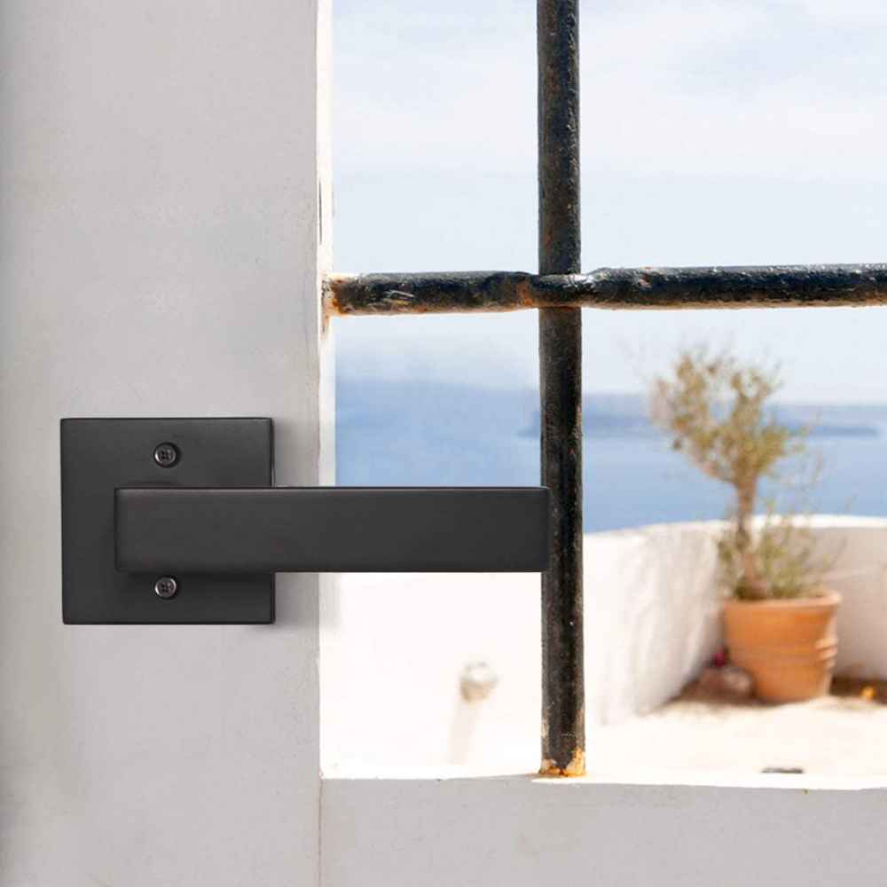 4.84-in. x 0.03-in. Zinc Alloy Door Door Handle In Black