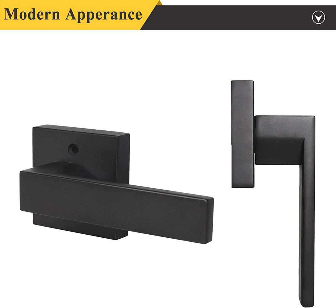 4.84-in. x 0.03-in. Zinc Alloy Door Door Handle In Black