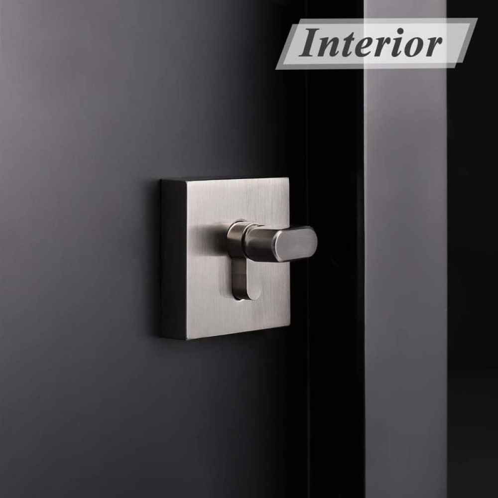 3.5-in. x 3.5-in. Stainless Steel Door Door Lock In Satin Nickel