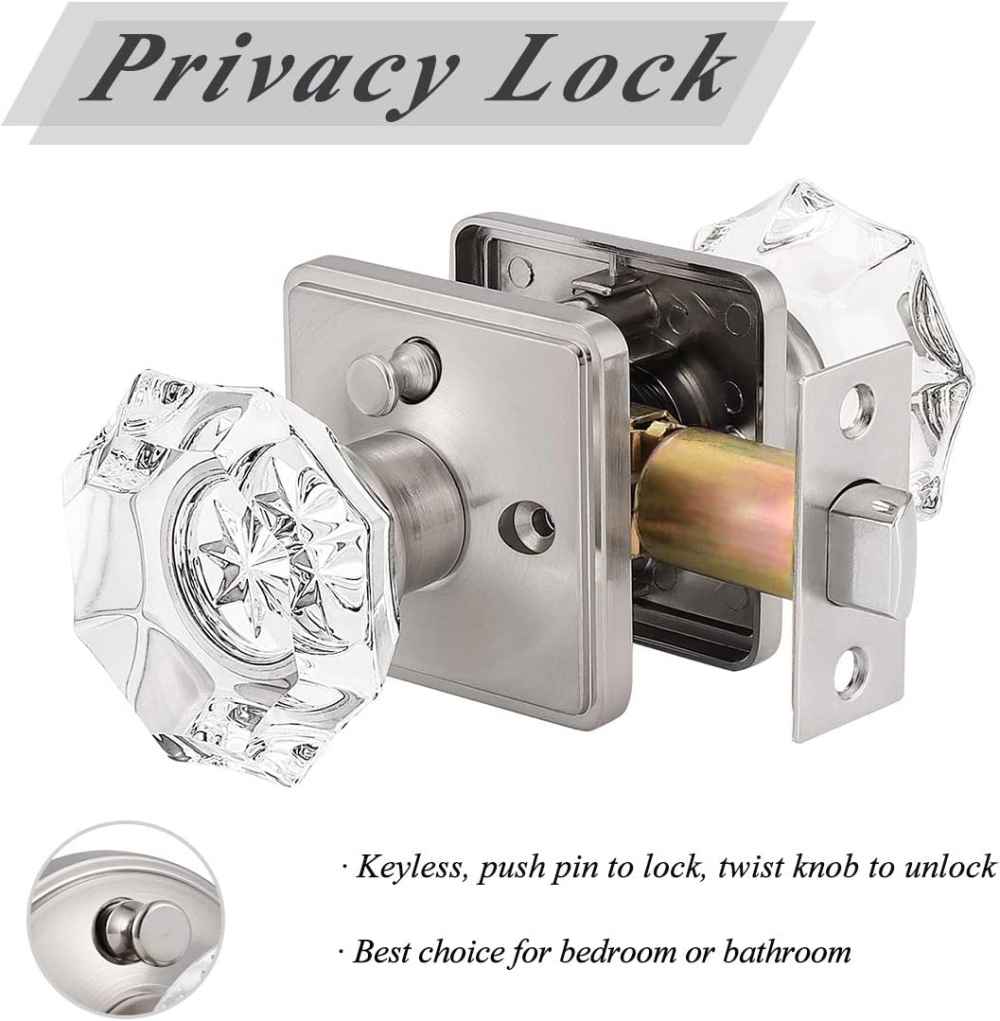 2.5-in. x 0.04-in. Zinc Alloy Door Door Lock In Satin Nickel