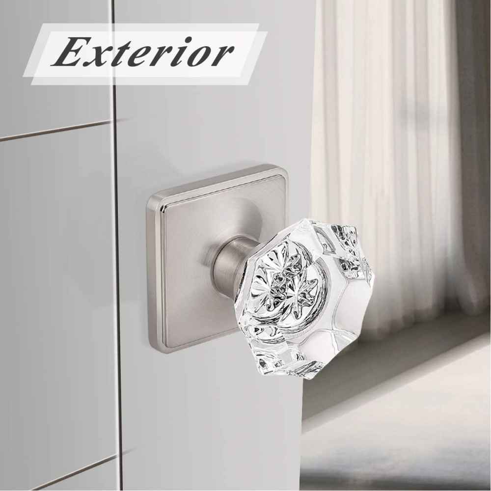 2.3-in. x 0.04-in. Zinc Alloy Door Door Lock In Satin Nickel