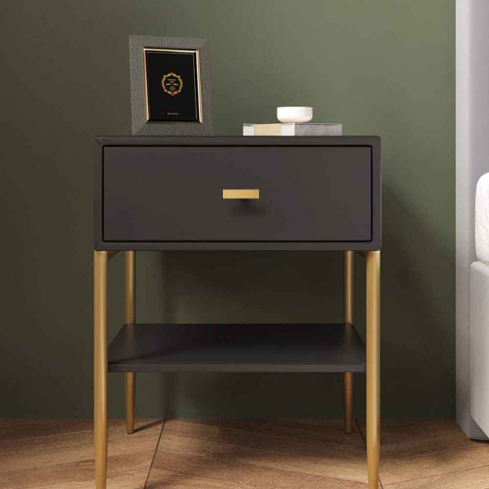 2-in. x 1.4-in. Stainless Steel Cabinet Cabinet Knob In Gold