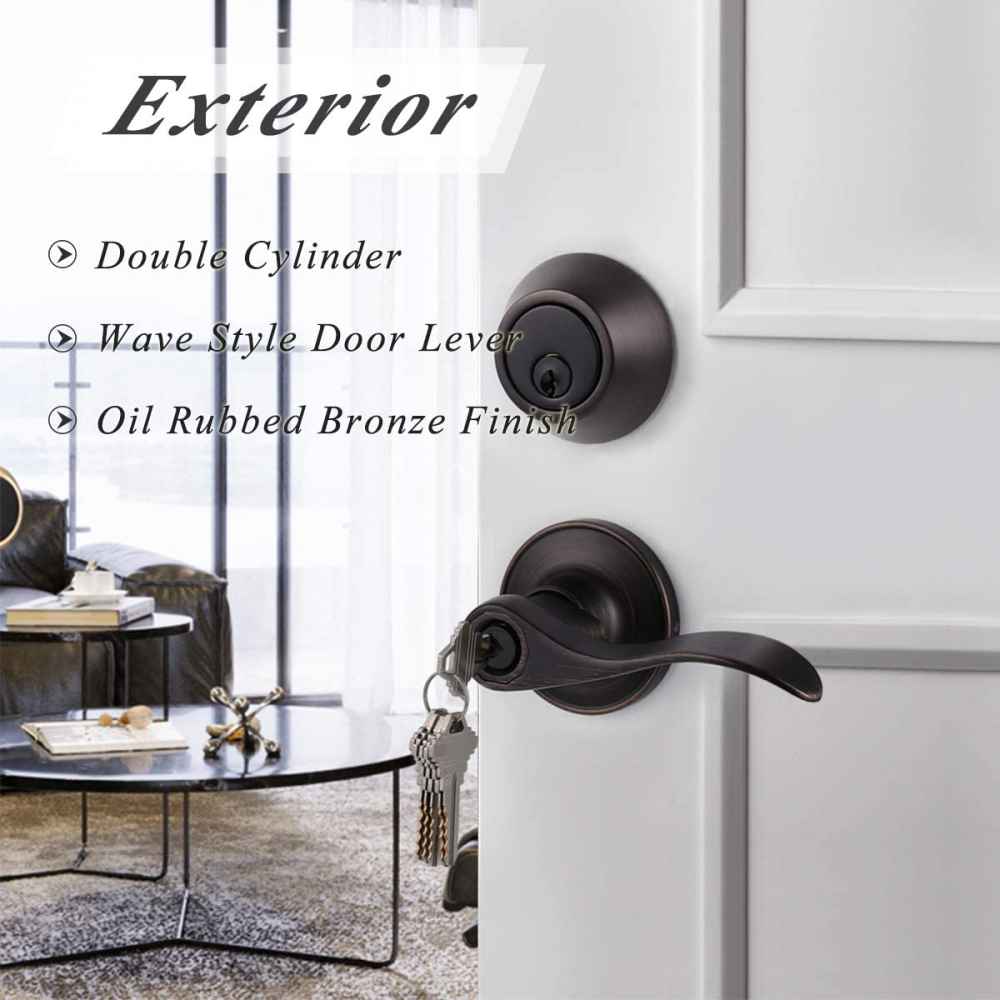 5-in. x 0.02-in. Stainless Steel Door Door Lock In Oil Rubbed Bronze
