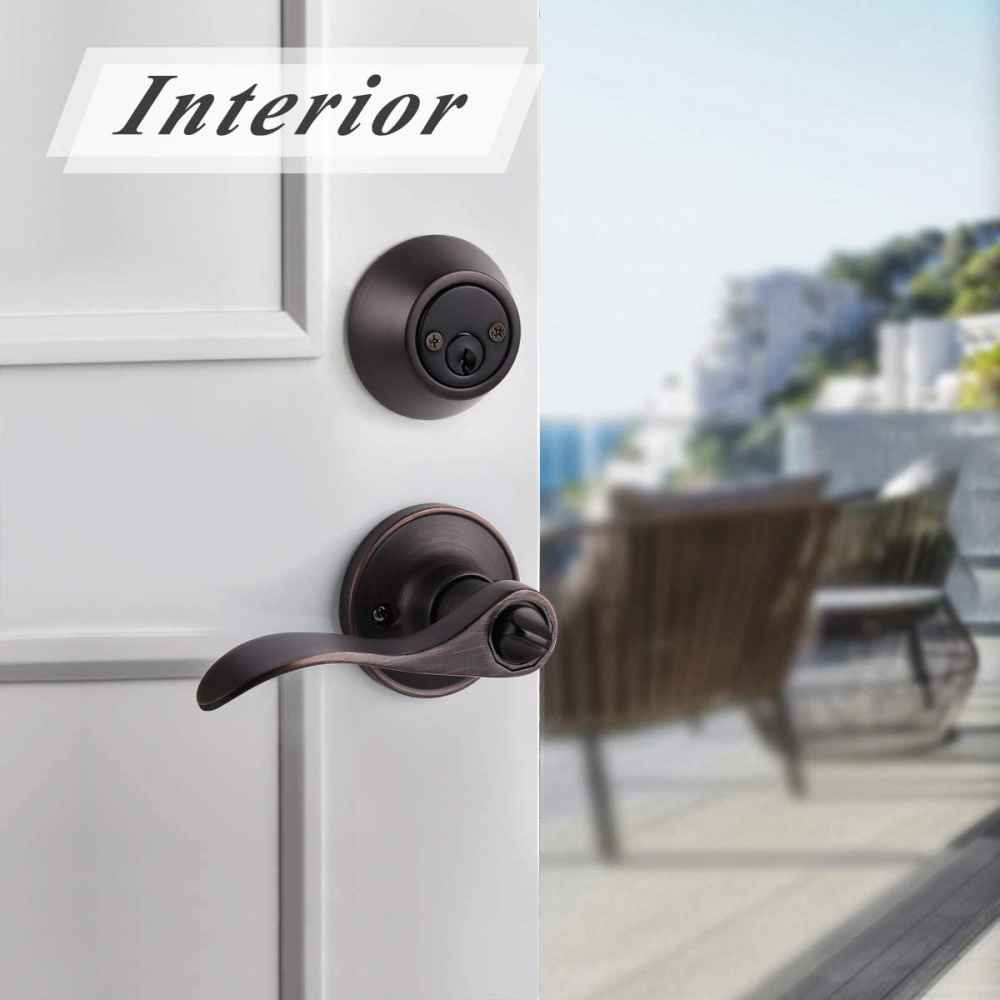 5-in. x 0.02-in. Stainless Steel Door Door Lock In Oil Rubbed Bronze