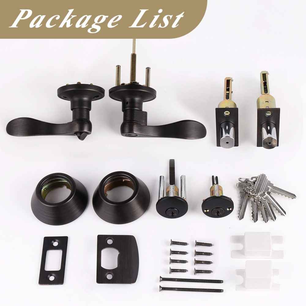 5-in. x 0.02-in. Stainless Steel Door Door Lock In Oil Rubbed Bronze