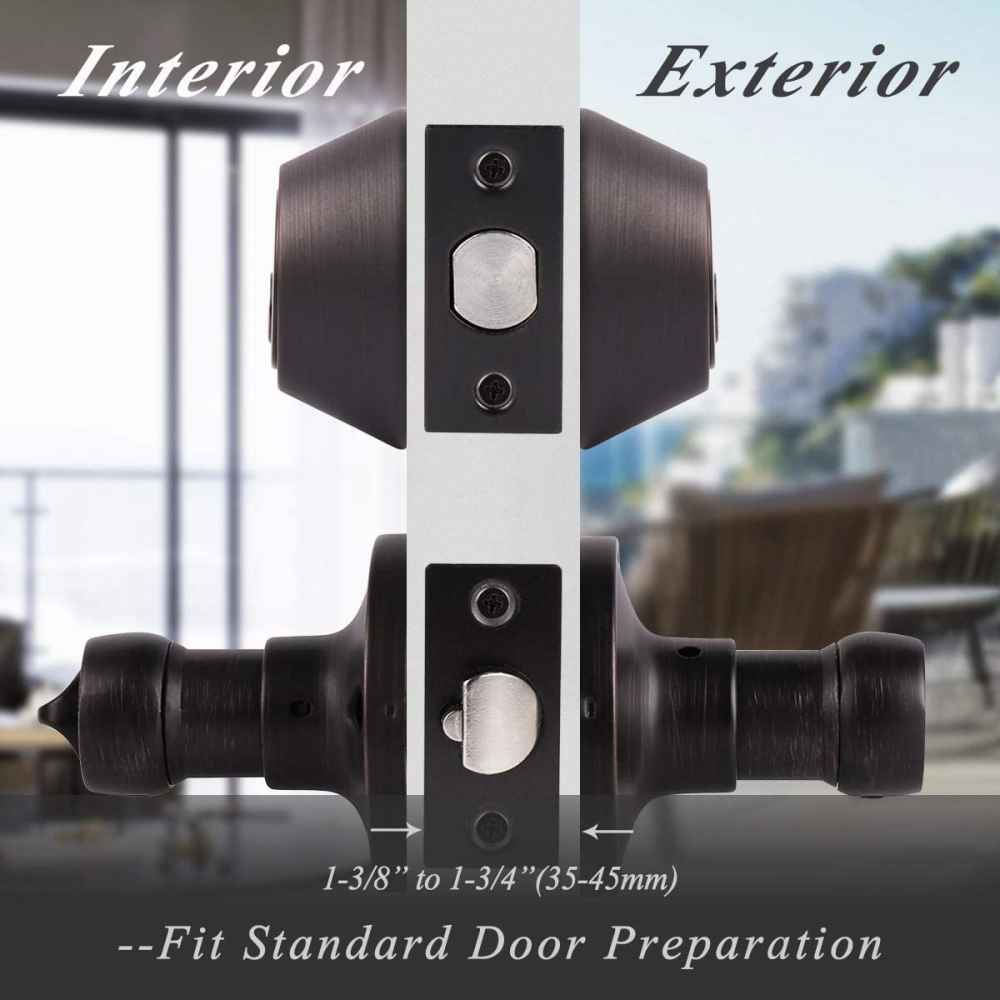 5-in. x 0.02-in. Stainless Steel Door Door Lock In Oil Rubbed Bronze