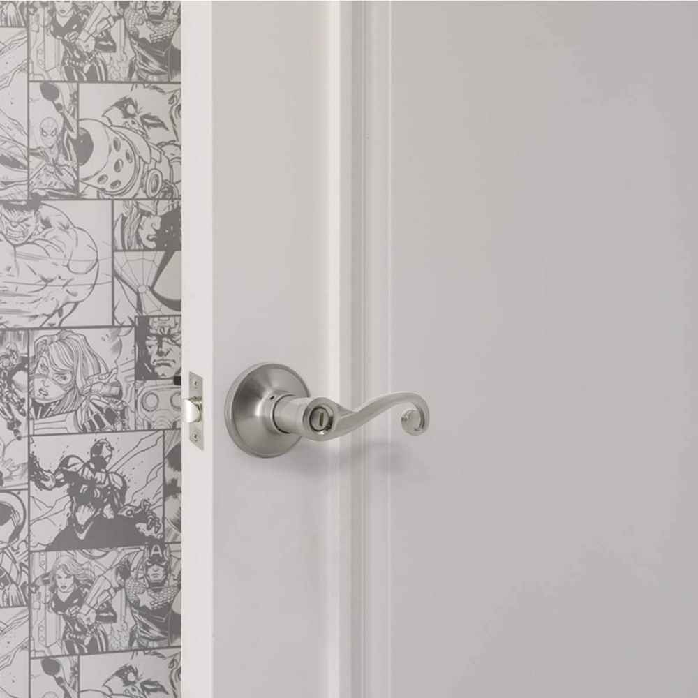 2.5-in. x 0.03-in. Stainless Steel Door Door Lock In Satin Nickel