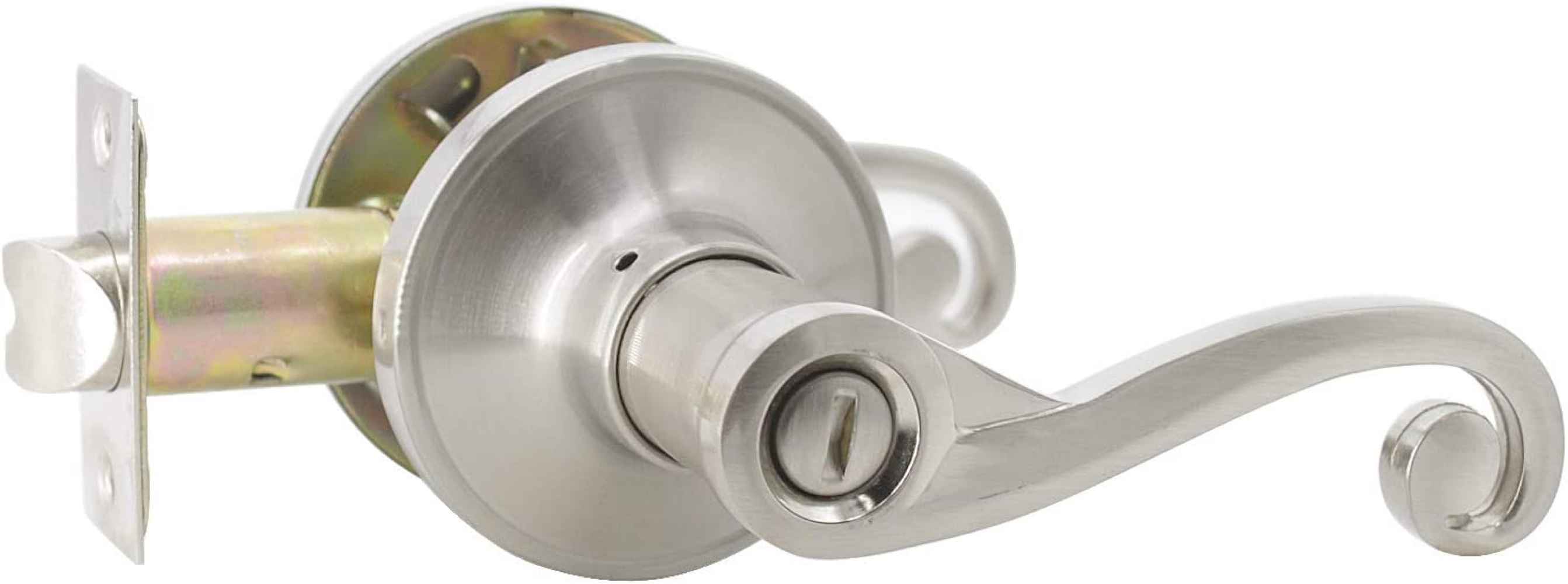 2.5-in. x 0.03-in. Stainless Steel Door Door Lock In Satin Nickel