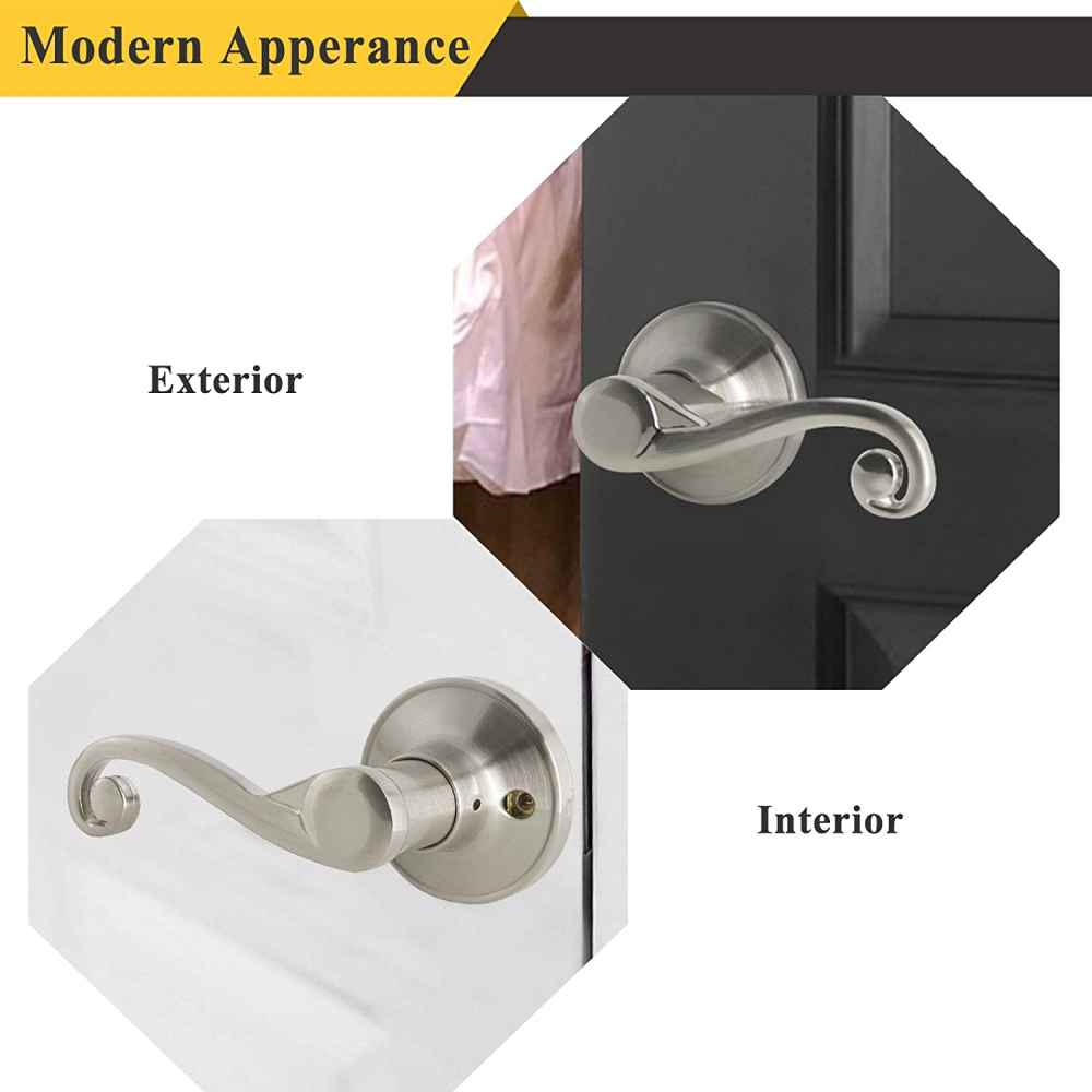 2.5-in. x 0.03-in. Stainless Steel Door Door Lock In Satin Nickel