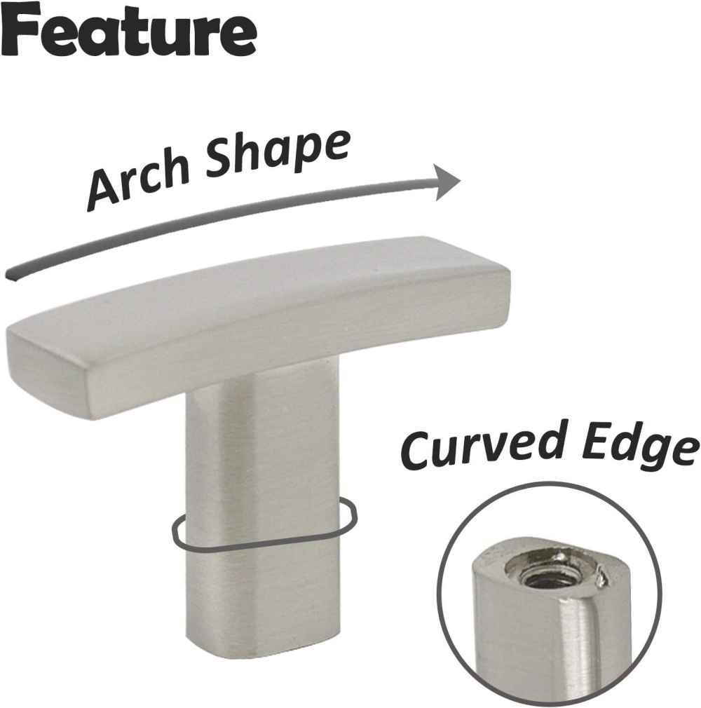 1.2-in. x 1.1-in. Stainless Steel Cabinet Cabinet Knob In Brushed Nickel
